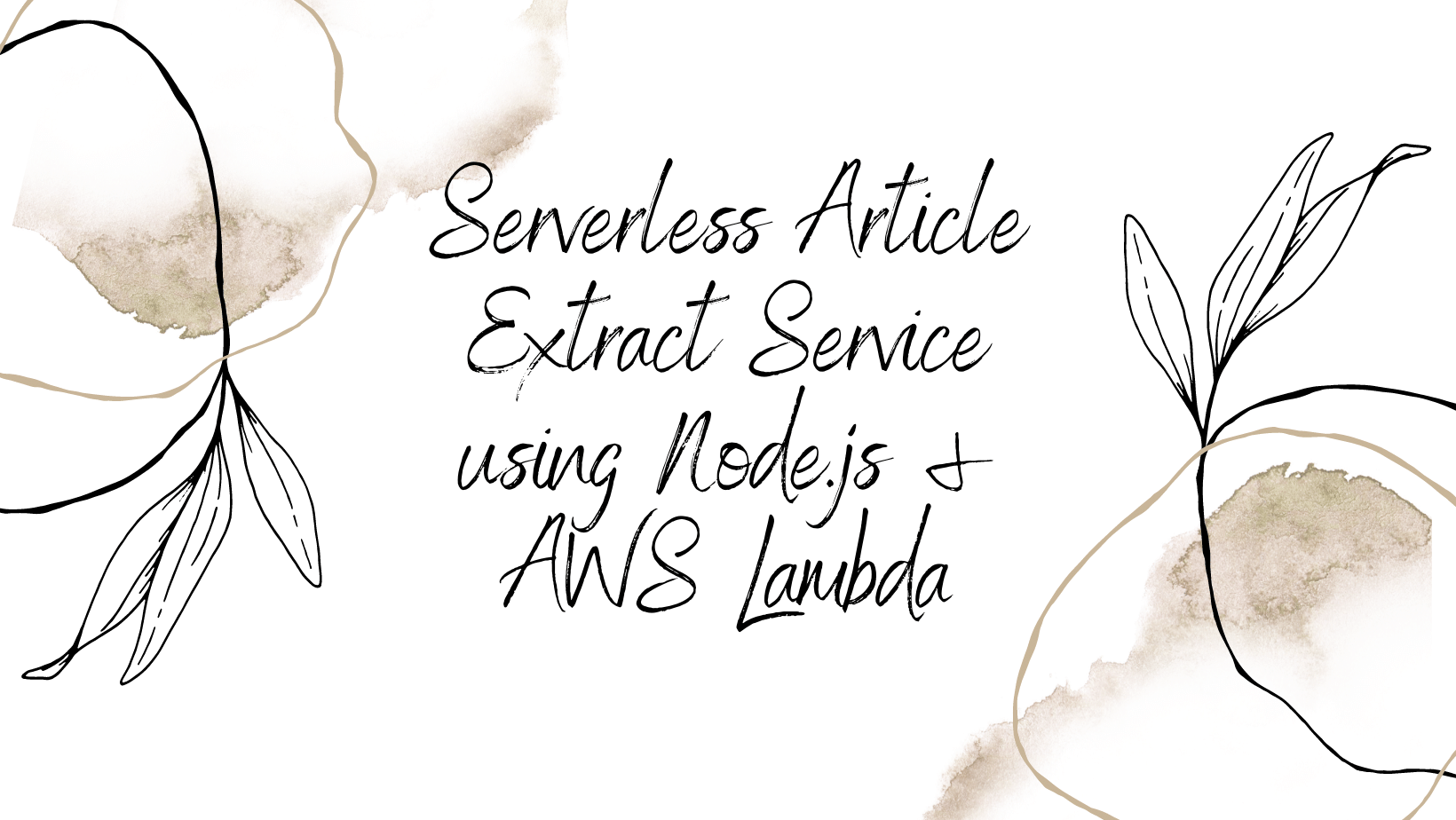 Serverless Article Extract Service using Node.js & AWS Lambda